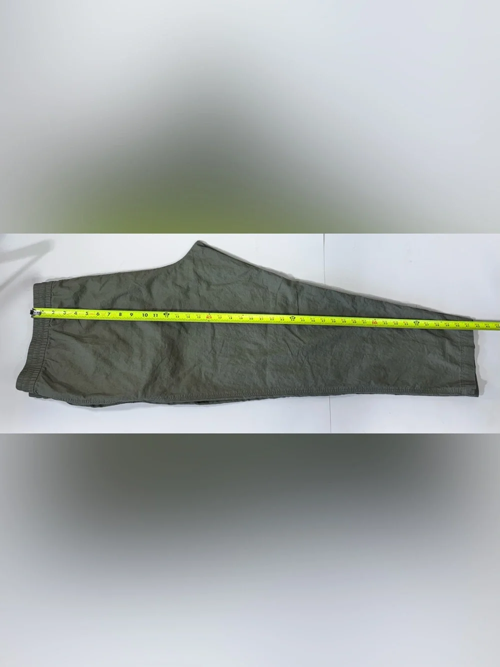 H&M Linen Blend Drawstring Pull On Jogger Pants Sage Green | Women’s XXL